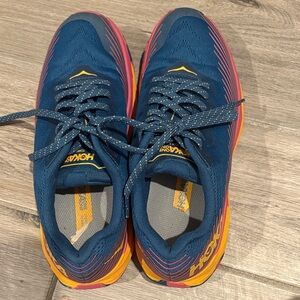 Hoka One One Women’s Navy and Orange Athletic Shoes